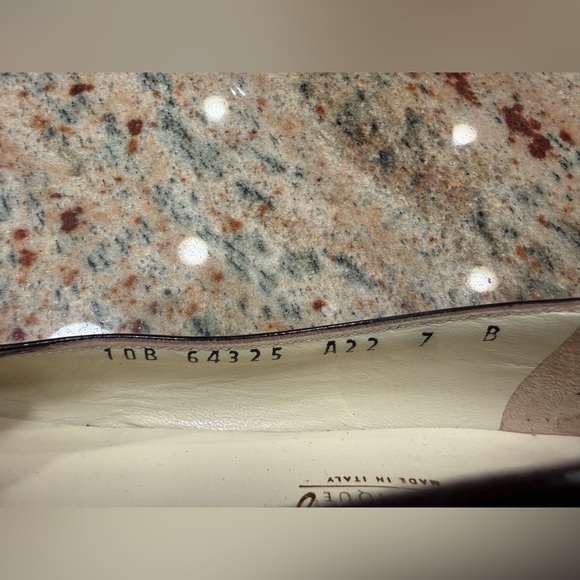 Salvatore Ferragamo Leather Shoes Ballet Womens Size 7.5 Crisscross Brown Preppy - Picture 11 of 14